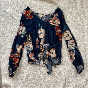 Vici Tie Front Blouse